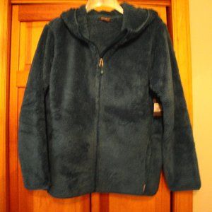 *PD* New Eddie Bauer Full Zip Quest Plush Hooded Jacket, size medium, Dark Teal
